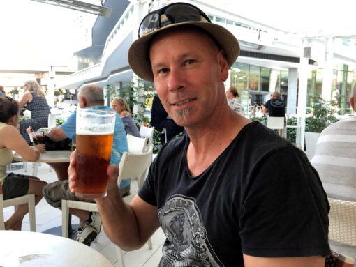 https://www.facebook.com/photo/?fbid=10159888368918537&set=a.10151298874058537 Jason Bryant enjoying a beer.