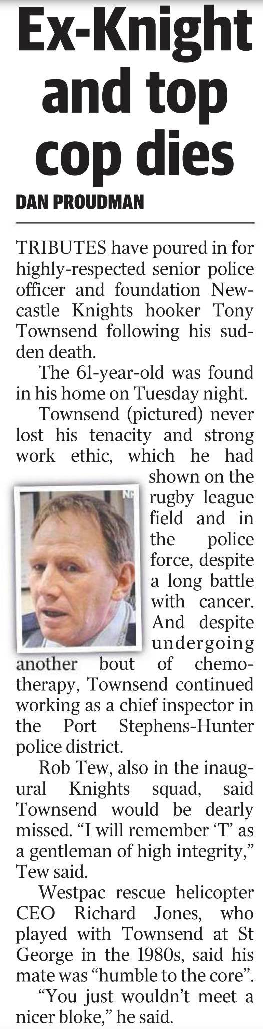 ' T ', ' TT ', Changa, Tony TOWNSEND, Anthony TOWNSEND, Anthony John TOWNSEND