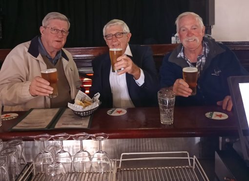 David UPSTON, William FREEMAN, Brian FRIEND on 7 August 2022 at the Mercantile Hotel, the Rocks, NSW.