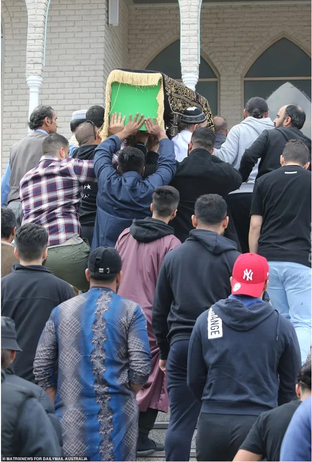Tanzeel Iftikhar BASHIR. Constable Bashir’s body was washed, covered in a shroud and placed in a coffin before being carried up the steep steps of the mosque.