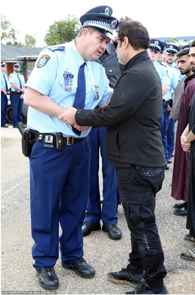Tanzeel Iftikhar BASHIR. A line of mourners formed to greet Constable Bashir’s father Iftikhar to express their condolences with hugs and handshakes.