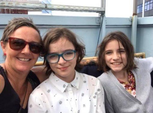 Audra with daughters Harper and Evie.