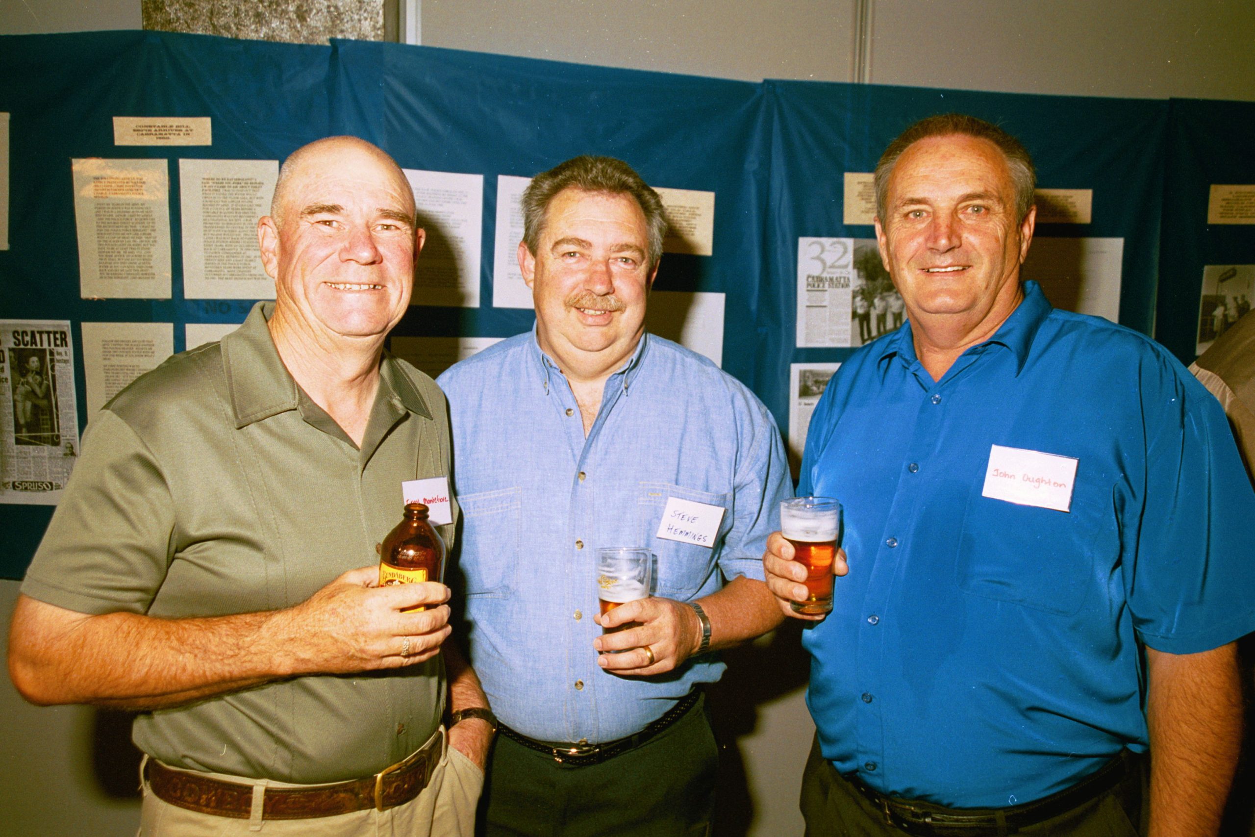 (L-R) ERROL MONTEFIORE, STEVE HEMMINGS, JOHN OUGHTON.