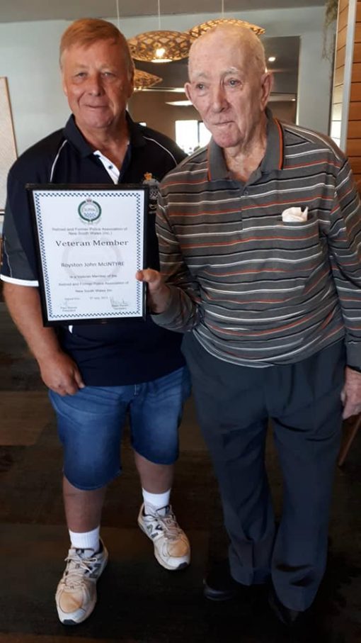 Dave Routledge with Roy McIntyre 2021