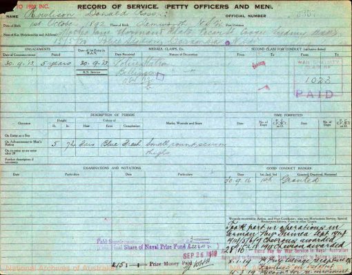 Donald Ross ROWLISON, Donald ROWLISON, Don ROWLISON, Rowly