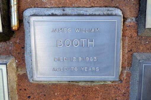 James William BOOTH AKA William BOOTH, Bill BOOTH