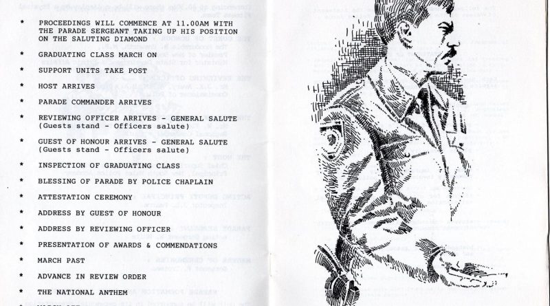 Class 230 Attestation Parade pamphlet 01 - Goulburn - Fri 30 Oct 1987