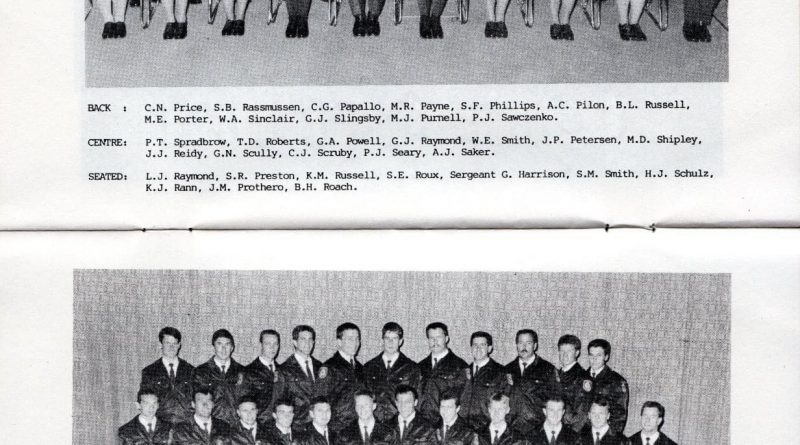 Class 230 Attestation Parade pamphlet 01 - Goulburn - Fri 30 Oct 1987