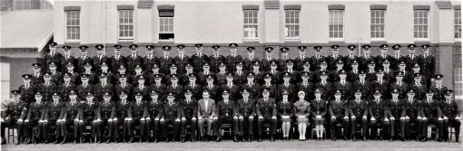 <strong>CLASS 065</strong></p><p><strong> <p>4 row ( l to r )</strong>: <p> L. C. Bennett; D. W. Stolle # 9460; M. W. Kirk # 9512; R. C. Landers; B. Symons; A. Southall # 9527; J.C. Dunbar # 9482; P. J. Martin # 9528; B. K. Leaney # 9533; D. W. McLaughlin; J. R. Dorsett # 9498; P. W. Medway # 9444; J. McGregor # 9518; F. J. Ryder # 9506; R. N. Morris # 9517; P. R. Clemson # 9523; J. O. Parry; P. J. Woodward # 9478; D. C. Newton # 9480; R. L. Power # 9477; A. W. McDonald # 9510; B. A. Kearns; P. R. Leembruggen # 9530; R. G. Dunn.</p><p><strong> <p>3rd row ( l to r )</strong>: E. H. Williamson # 9507; S. K. Isedale # 9490; T. G. Purcell # 9468; A. J. Murphy # 9509; A. P. Lynch # 9500; R. W. Stone # 9488; M. C. Adams; H. J. P.<br /> Munro # 9484; J. E. Hawley # 9522; S. C. Heckenberg # 9487; H. T. Auliff # 9464; B. A. Melouney # 9492; M. R. Turk # 9526; A. C. Frost # 9516; C. A. Hermanson # 9525; E. F. Doherty # 9446; W. McCormick # 9529; K. J. Williams # 9461; M. C. Moy # 9449; K. G. McNeill # 9455; A. D. Morris # 9469; R. L. Scarf # 9457; J.R. Press # 9462; R. J. Mahoney # 9514.</p><p><strong> 2nd row ( l to r )</strong>:  <p>J. J. McNamara # 9465; T. J. Webber # 9504; B. A. Bennett # 9453; J. F. Bostock # 9535; R. N. Thornett; W. A. Allan; K. J. Hall; M. R. Hay # 9452; Ken. Waters # 9494 or 9505; Keith. Waters # 9494 or 9505; G. N. Crouch # 9532; R. C. Rogerson # 9536; D. S. McAfee # 9459; G. A. Wilson # 9470; B. Garland # 9511; J. Peterlin # 9503; T. C. Coleman # 9496; R. J. Canning # 9473; V. A. Schweikert # 9458; R. Pearson; B. Kerrison # 9485; J. G. Kinnane; L. R. Kriss # 9483.</p><p><strong>Front row – seated- ( l to r )</strong>: <p>Sergeant 3/c. Ben Hall; C. C. Greenham; G. R. Gibb # 9445; R. C. Jenner # 9486; J. C. McGingley; D. W. Cluff # 9463; R. J. Graham # 9467; D. E. Nelson # 9481; F. B. McGoldrick; E. G. Mercer # 9515; E. W. Kell