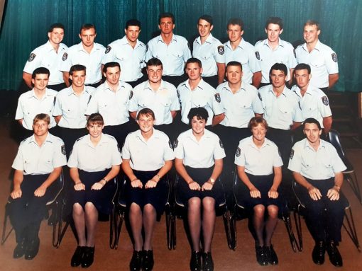 Class 242C- Goulburn - Attested 25 January 1990<b> <strong>Class 242C </strong> Goulburn - Attested 25 January 1990<B> Gabby EGGLESTON, Front row, 3rd from right<b>