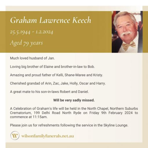 Graham Lawrence KEECH, Graham KEECH